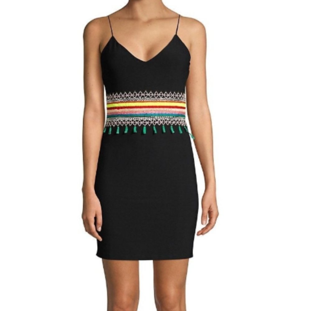 Alice + Olivia Loralee Embroidered Mini Dress Size 12